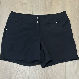Slazenger Golf Shorts Black 5” inseam size 8 NWOT